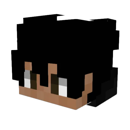 GBNDZ Minecraft avatar head, 3D render