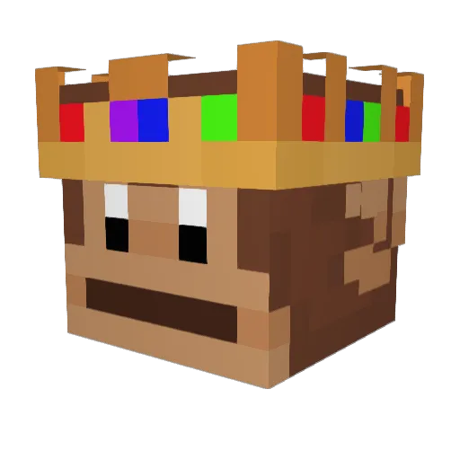 GBeastBigDaddy Minecraft avatar head, 3D render