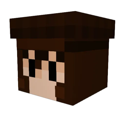 GBgames2010 Minecraft avatar head, 3D render