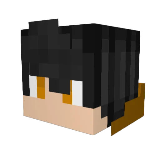 GBroadcast Minecraft avatar head, 3D render