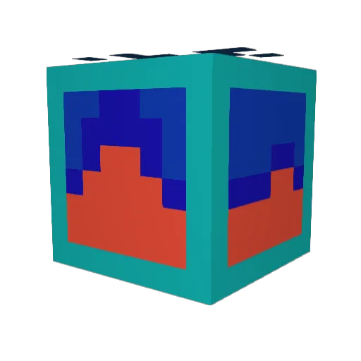 GCD1066722 Minecraft avatar head, 3D render