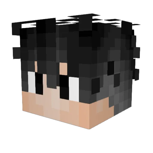 GCDrift Minecraft avatar head, 3D render