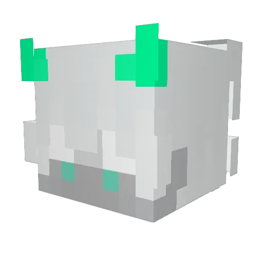 GCSS728 Minecraft avatar head, 3D render