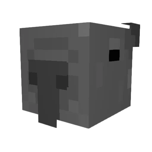 GCdo7 Minecraft avatar head, 3D render