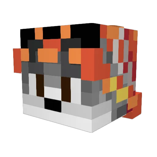 GCorrons Minecraft avatar head, 3D render