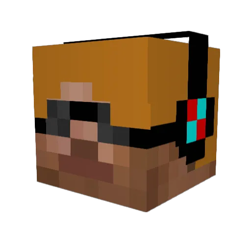 GCredman Minecraft avatar head, 3D render