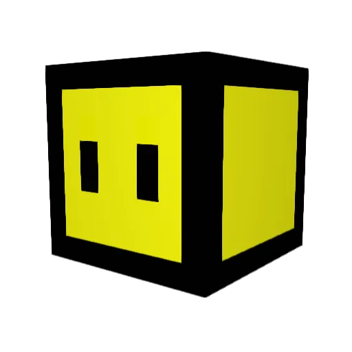 GDKSN Minecraft avatar head, 3D render