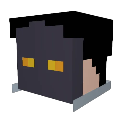 GDKight Minecraft avatar head, 3D render