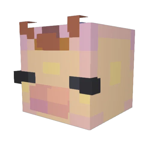 GDMG1987 Minecraft avatar head, 3D render