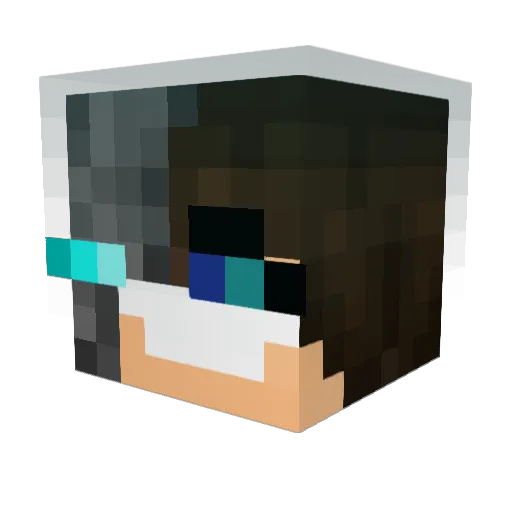 GDOG617 Minecraft avatar head, 3D render
