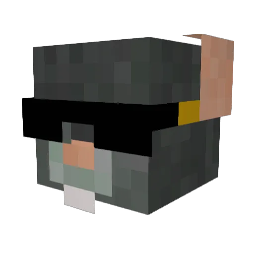 GD_Milton Minecraft avatar head, 3D render