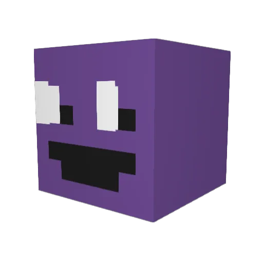 GDaycer Minecraft avatar head, 3D render