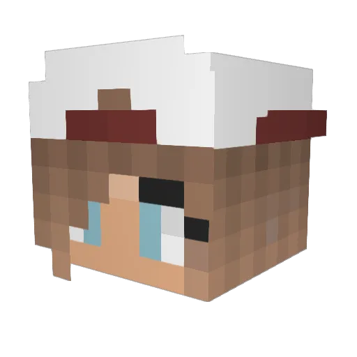 GDragonsG Minecraft avatar head, 3D render