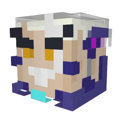 GDucke Minecraft avatar head, 3D render