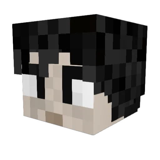GE0__ Minecraft avatar head, 3D render