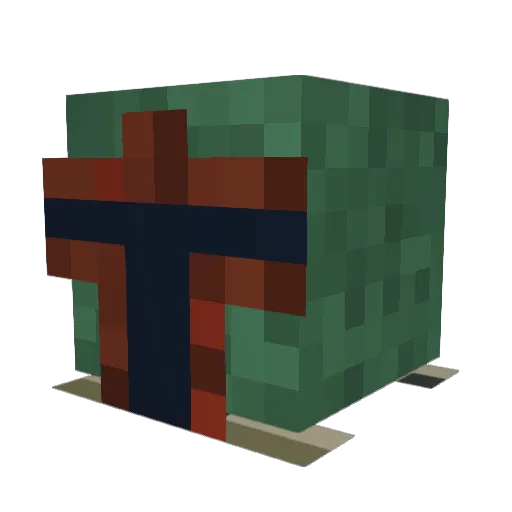 GE1n0 Minecraft avatar head, 3D render