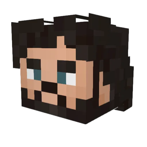 GEARZ69 Minecraft avatar head, 3D render