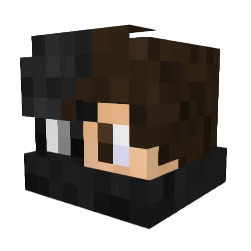 GEELOO Minecraft avatar head, 3D render