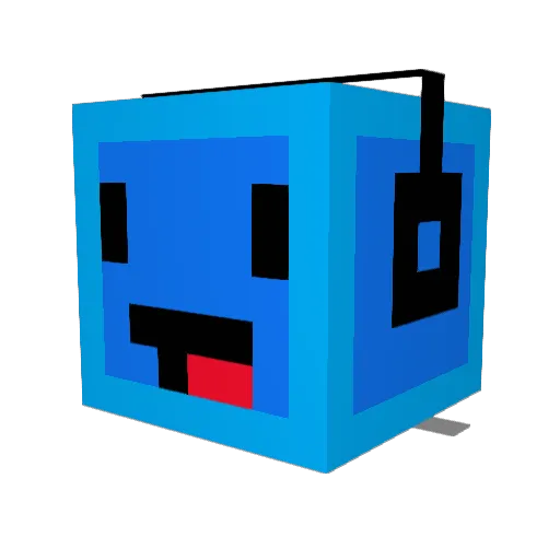 GEKKE_GAMER_14 Minecraft avatar head, 3D render