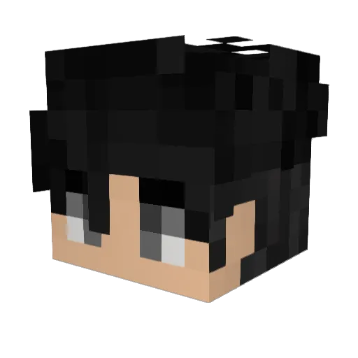 GEKKOFalle Minecraft avatar head, 3D render
