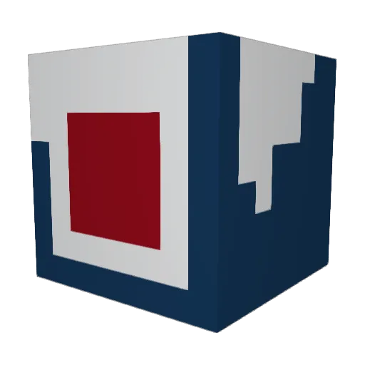 GELBESCHEINE Minecraft avatar head, 3D render