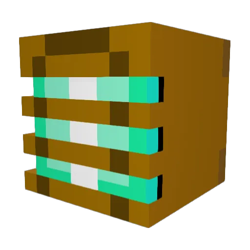GELTRON Minecraft avatar head, 3D render