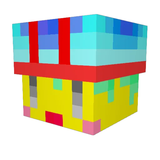 GEMINI2525 Minecraft avatar head, 3D render