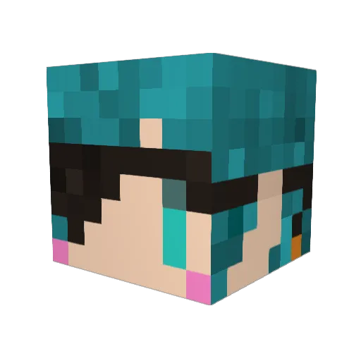 GEM_MOLDY Minecraft avatar head, 3D render