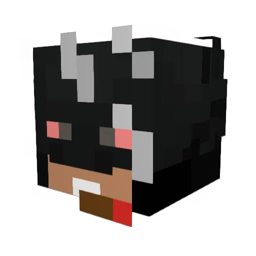 GEN77 Minecraft avatar head, 3D render