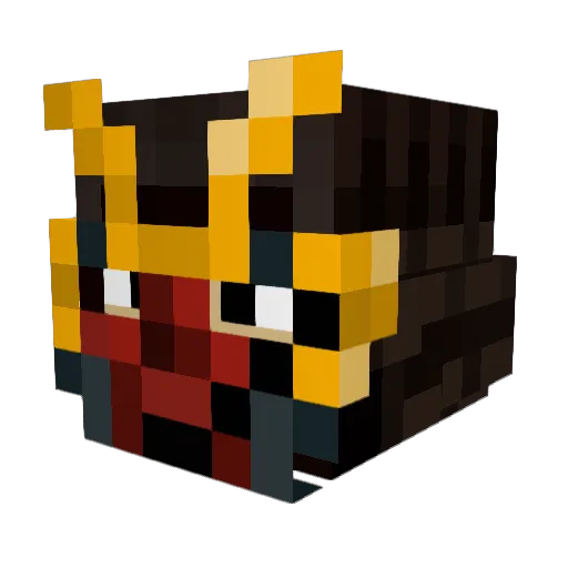GENERALWEEZY Minecraft avatar head, 3D render