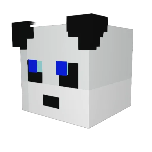 GENERAL_SPUD9 Minecraft avatar head, 3D render