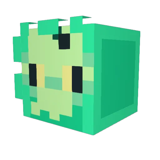 GENESIS_3 Minecraft avatar head, 3D render