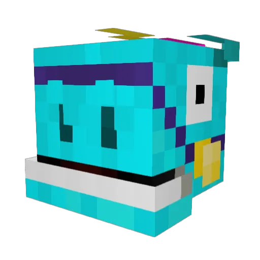 GENGOL_EGS Minecraft avatar head, 3D render