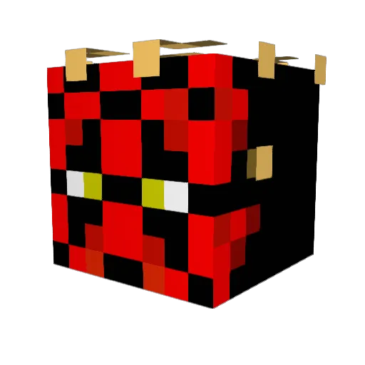 GENOSNYPER Minecraft avatar head, 3D render