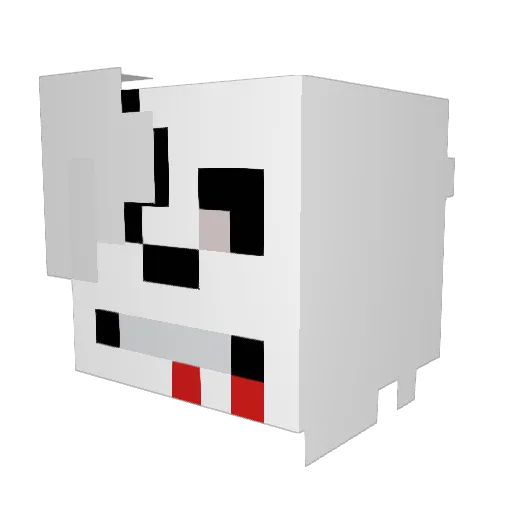 GENO_sa Minecraft avatar head, 3D render
