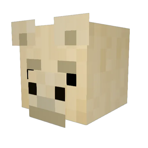 GEOBOY2000 Minecraft avatar head, 3D render