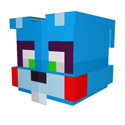 GEORGlAN Minecraft avatar head, 3D render
