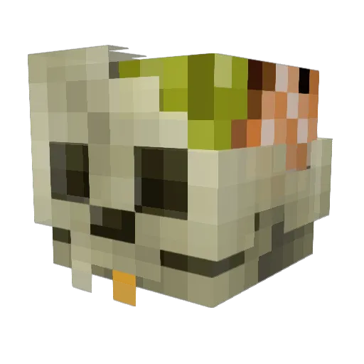 GERA310 Minecraft avatar head, 3D render
