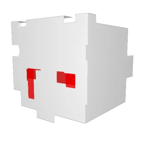 GERALGAMEV2 Minecraft avatar head, 3D render