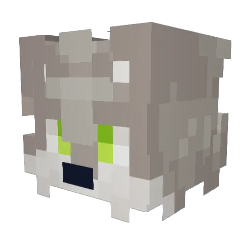GERAX175 Minecraft avatar head, 3D render