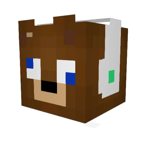 GERMAN_BANJO Minecraft avatar head, 3D render