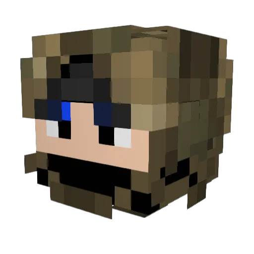 GERXMVP Minecraft avatar head, 3D render