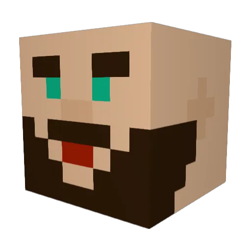 GERxiDreamzZ Minecraft avatar head, 3D render