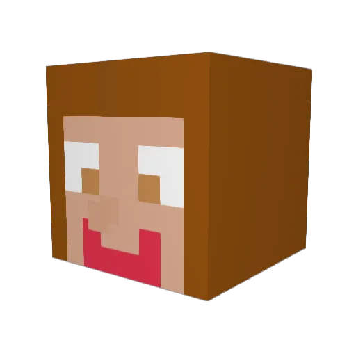 GESSY92 Minecraft avatar head, 3D render
