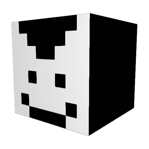 GETESEY Minecraft avatar head, 3D render