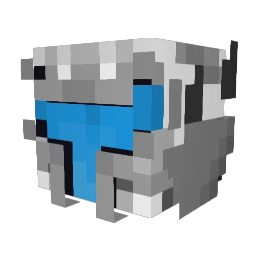 GETIC3D Minecraft avatar head, 3D render