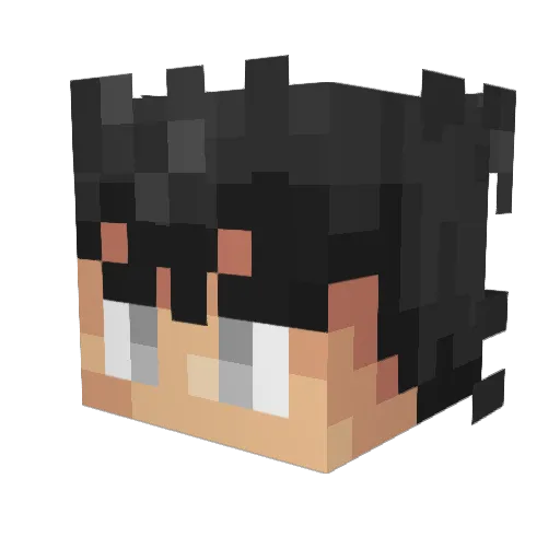 GETREACHED Minecraft avatar head, 3D render
