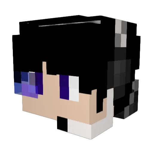 GETU296 Minecraft avatar head, 3D render