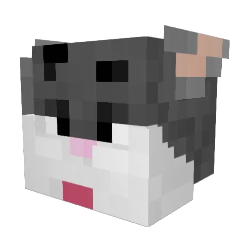 GET_REKT_PLEB Minecraft avatar head, 3D render