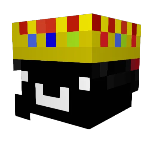 GEXXUS Minecraft avatar head, 3D render